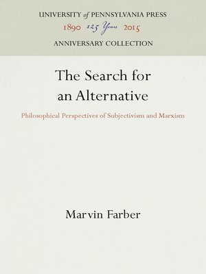 cover image of The Search for an Alternative